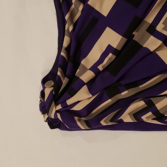 Jessica Simpson Purple,Tan & Black Dress size:M - Picture 8 of 15